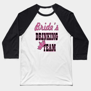 1980s cute pink bride's drinking team bachelorette party Baseball T-Shirt